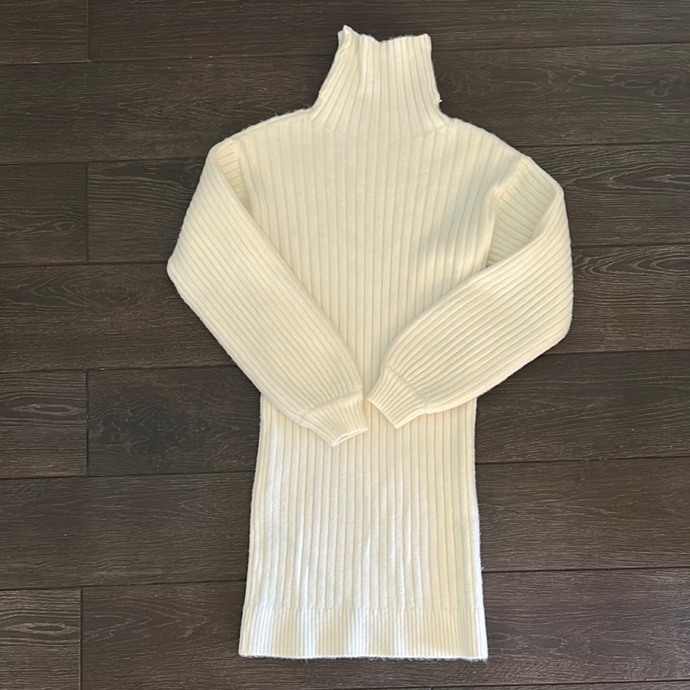 Cozy Cream Kids Casual Dress